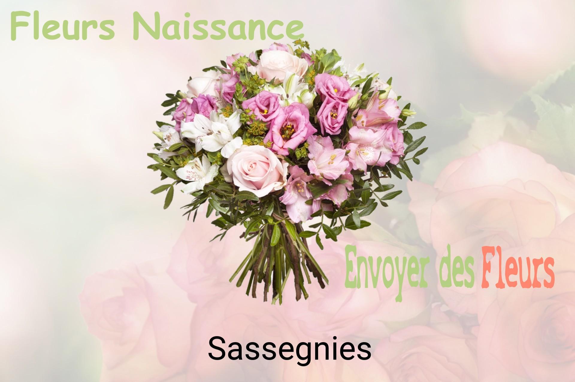 Bouquet de fleurs de naissance livré à Sassegnies